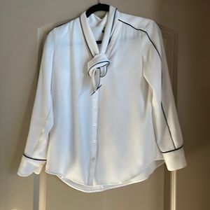 Ann Taylor blouse with bow collar